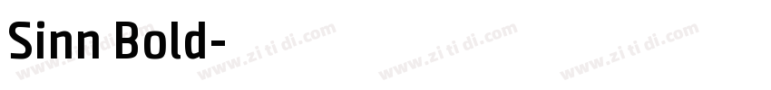 Sinn Bold字体转换